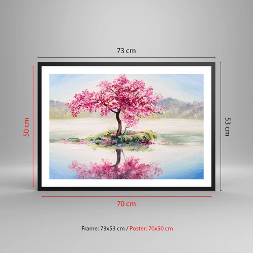 Poster in black frame - Spring Holiday - 70x50 cm