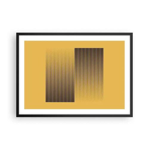 Poster in black frame - Square Opposites - 70x50 cm