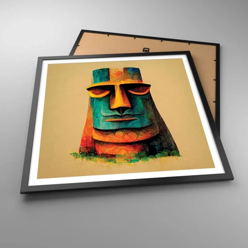 Poster in black frame - Statuesque but Friendly - 60x60 cm