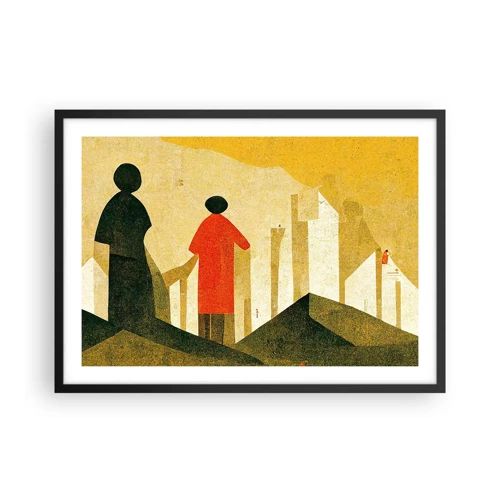 Poster in black frame - Still a Long Way - 70x50 cm