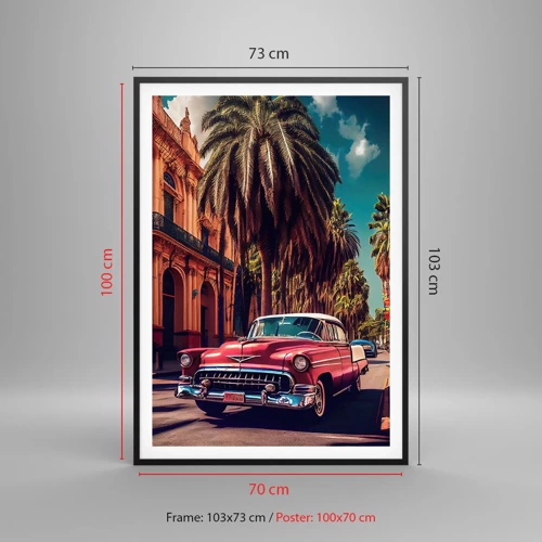 Poster in black frame - Still in Havana - 70x100 cm