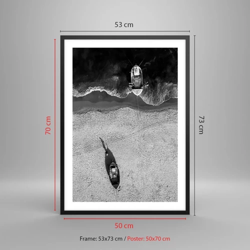 Poster in black frame - Still on the Shore… - 50x70 cm