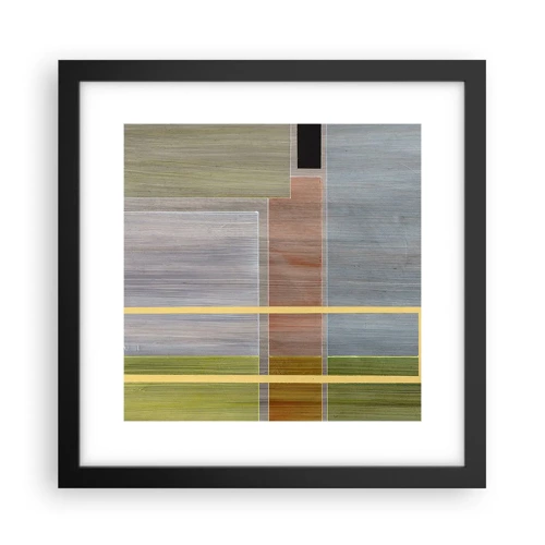 Poster in black frame - Straight and Calm - 30x30 cm