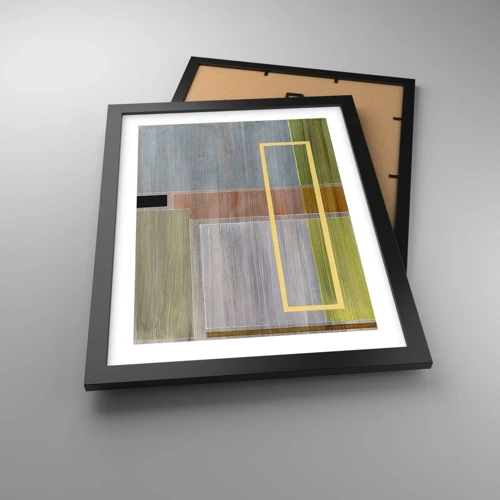 Poster in black frame - Straight and Calm - 30x40 cm