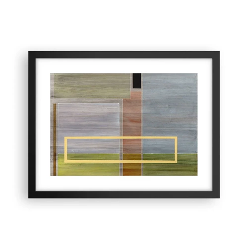 Poster in black frame - Straight and Calm - 40x30 cm