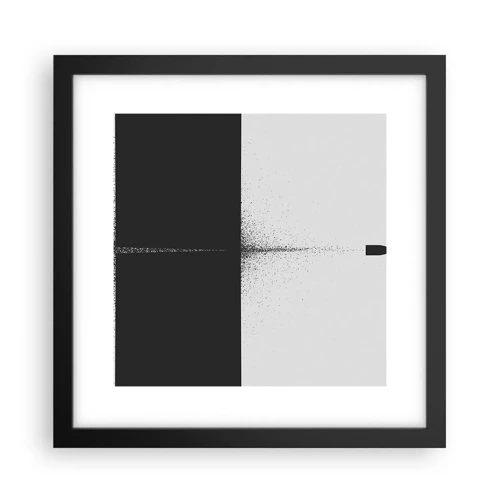 Poster in black frame - Straight to the Point - 30x30 cm