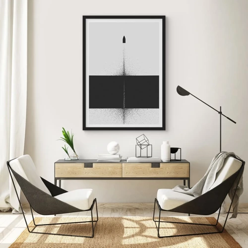 Poster in black frame - Straight to the Point - 50x70 cm