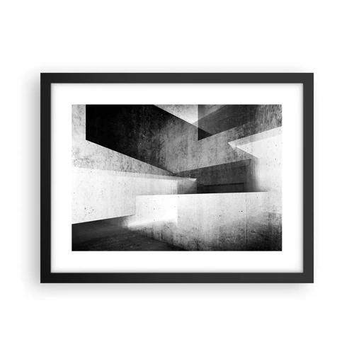 Poster in black frame - Structure of Space - 40x30 cm