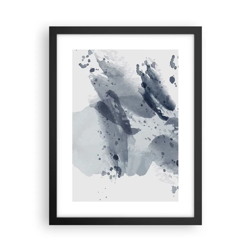 Poster in black frame - Study in Nature of Water - 30x40 cm