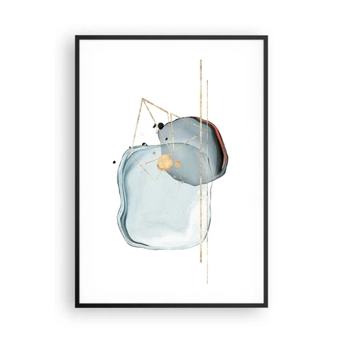 Poster in black frame - Study of a Raindrop - 70x100 cm