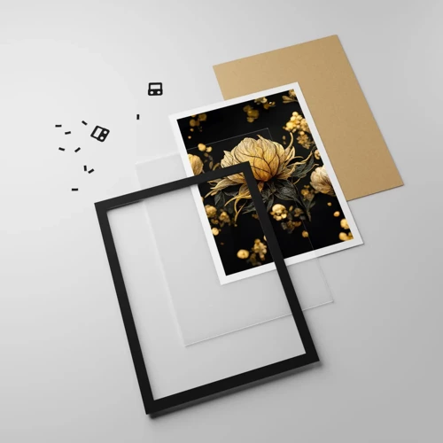 Poster in black frame - Subtle Fragility - 30x40 cm