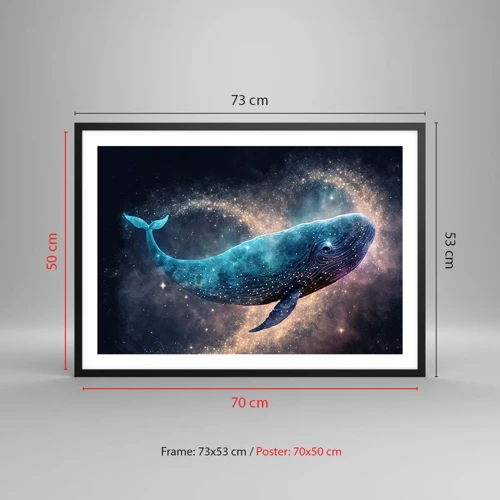 Poster in black frame - Such World Exists... - 70x50 cm