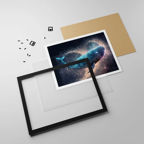 Poster in black frame - Such World Exists... - 70x50 cm