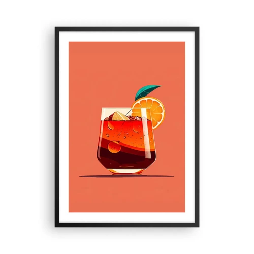 Poster in black frame - Summer Refreshment - 50x70 cm