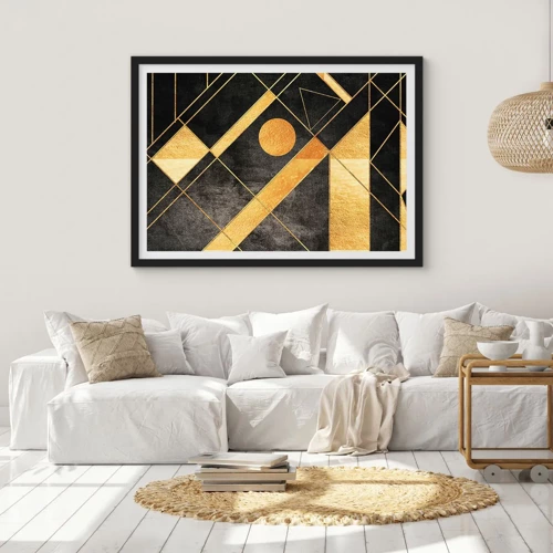 Poster in black frame - Sun of the Desert - 70x50 cm