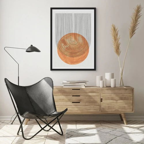 Poster in black frame - Sunny Composition - 40x50 cm