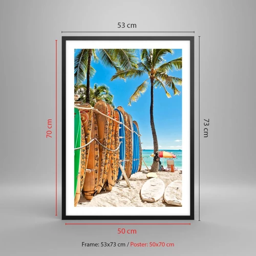 Poster in black frame - Sunny Fun - 50x70 cm