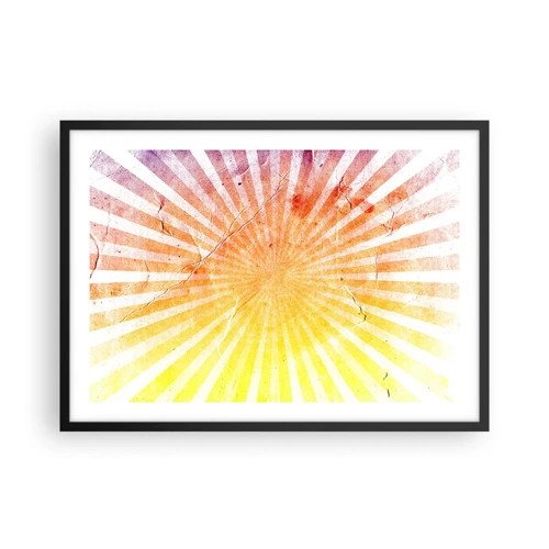 Poster in black frame - Sunrises and Sunsets - 70x50 cm