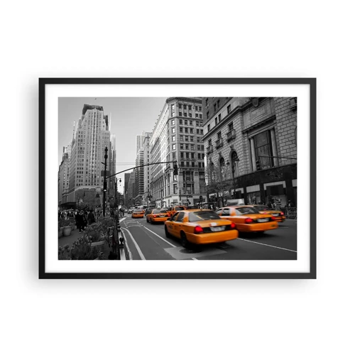 Poster in black frame - Suns of a Big City - 70x50 cm