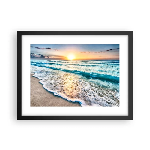 Poster in black frame - Sunset View - 40x30 cm