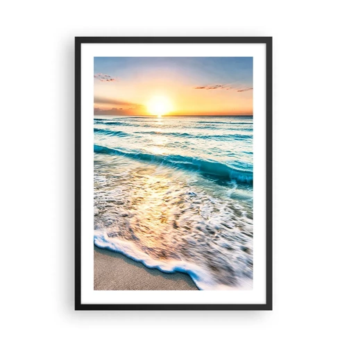 Poster in black frame - Sunset View - 50x70 cm