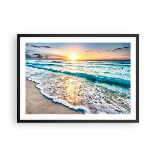 Poster in black frame - Sunset View - 70x50 cm