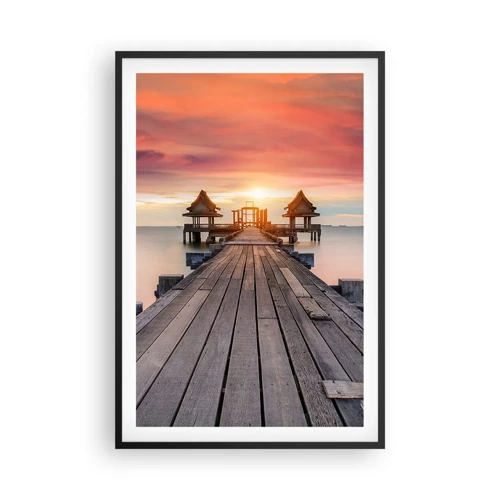 Poster in black frame - Sunset on the East - 61x91 cm