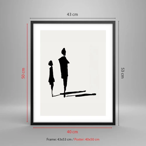 Poster in black frame - Surely Together? - 40x50 cm