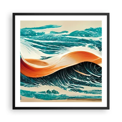 Poster in black frame - Surfer's Dream - 60x60 cm