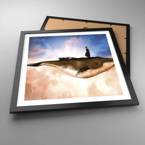 Poster in black frame - Surreal Journey - 40x40 cm