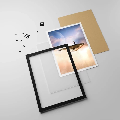 Poster in black frame - Surreal Journey - 50x70 cm