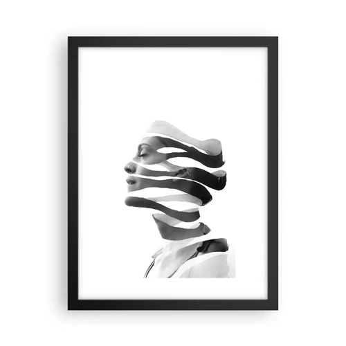 Poster in black frame - Surrealistic Portrait - 30x40 cm