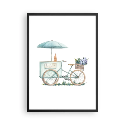 Poster in black frame - Sweet Memory of the Summer - 50x70 cm