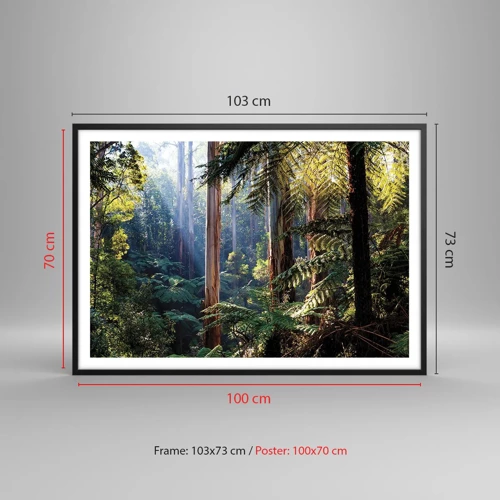 Poster in black frame - Tale of a Forest - 100x70 cm