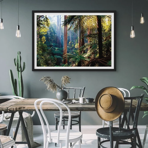 Poster in black frame - Tale of a Forest - 40x30 cm