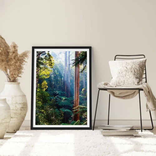Poster in black frame - Tale of a Forest - 50x70 cm