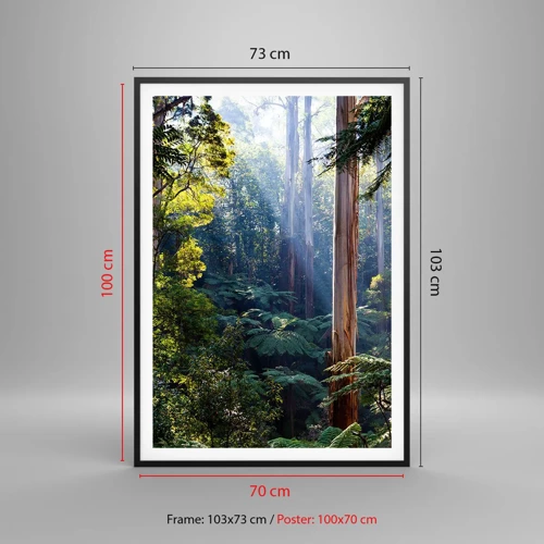 Poster in black frame - Tale of a Forest - 70x100 cm