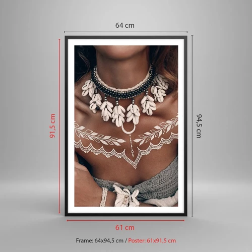 Poster in black frame - Talismans, Rituals of Womanhood - 61x91 cm