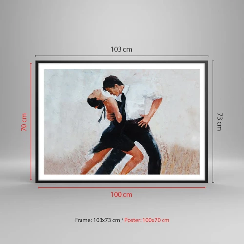 Poster in black frame - Tango of My Dreams - 100x70 cm