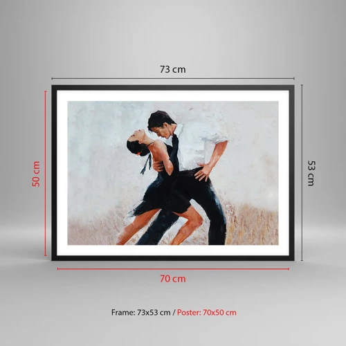 Poster in black frame - Tango of My Dreams - 70x50 cm