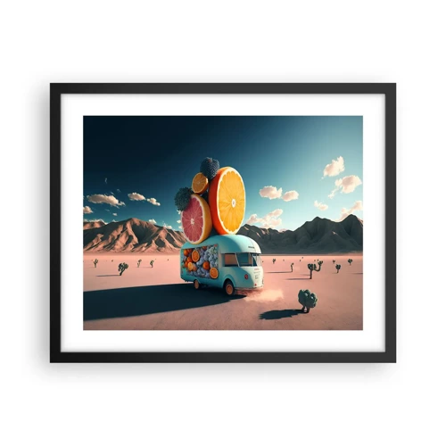 Poster in black frame - Taste of Holidays - 50x40 cm