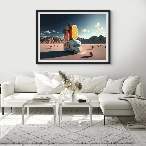 Poster in black frame - Taste of Holidays - 50x40 cm