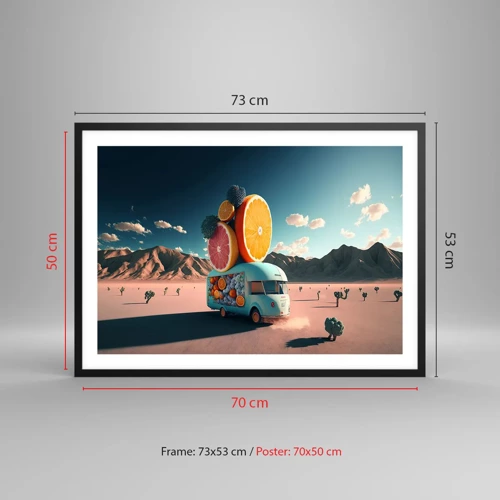 Poster in black frame - Taste of Holidays - 70x50 cm