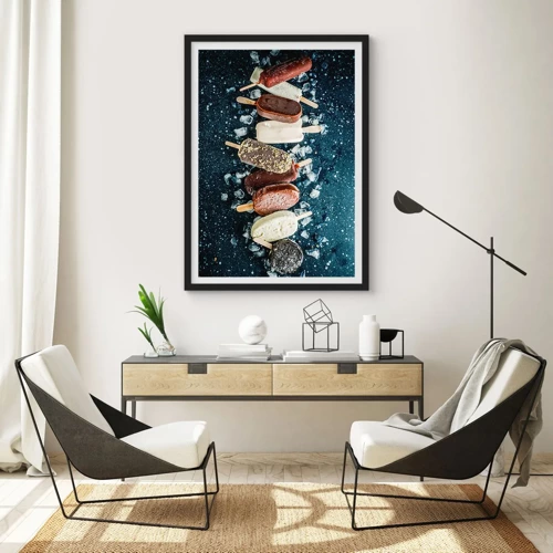 Poster in black frame - Taste of the Hot Summer - 50x70 cm