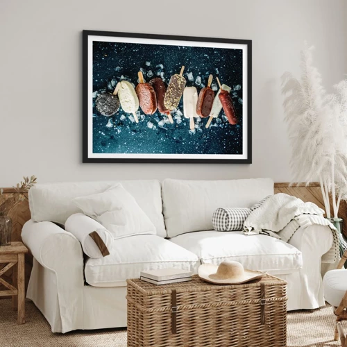 Poster in black frame - Taste of the Hot Summer - 70x50 cm