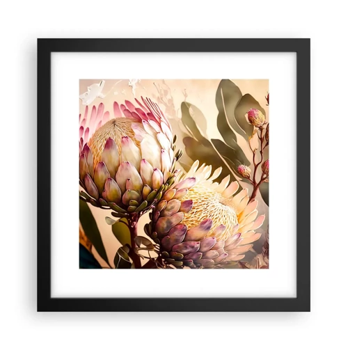 Poster in black frame - Tender Caress - 30x30 cm