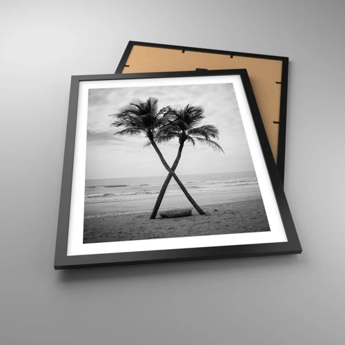 Poster in black frame - Tender Presence - 40x50 cm