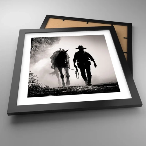 Poster in black frame - Texan Morning - 30x30 cm