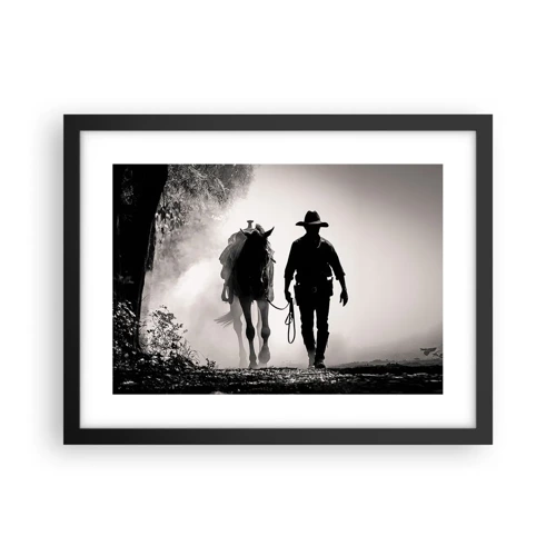 Poster in black frame - Texan Morning - 40x30 cm