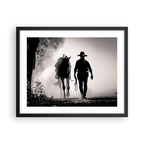 Poster in black frame - Texan Morning - 50x40 cm